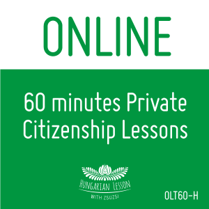 ONLINE private Citizenship lessons package (60 min x10) (mns. egyéb okt. 8559)