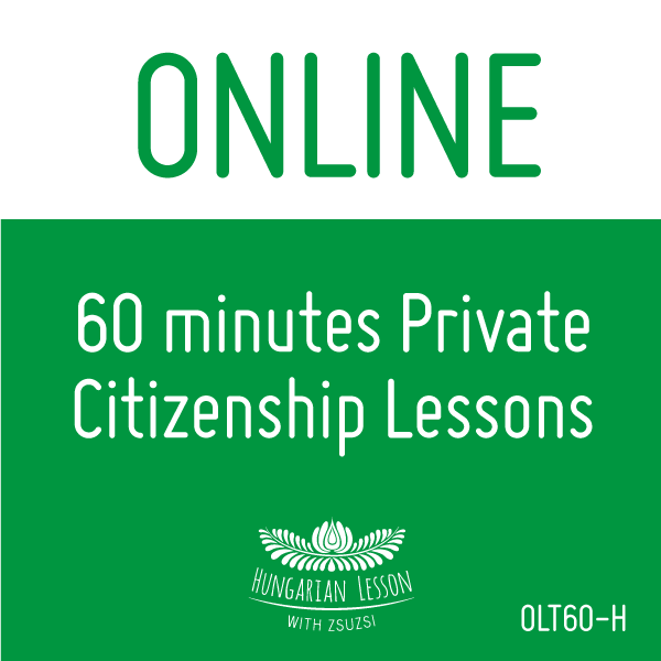 ONLINE private Citizenship lessons package (60 min x10) (mns. egyéb okt. 8559)